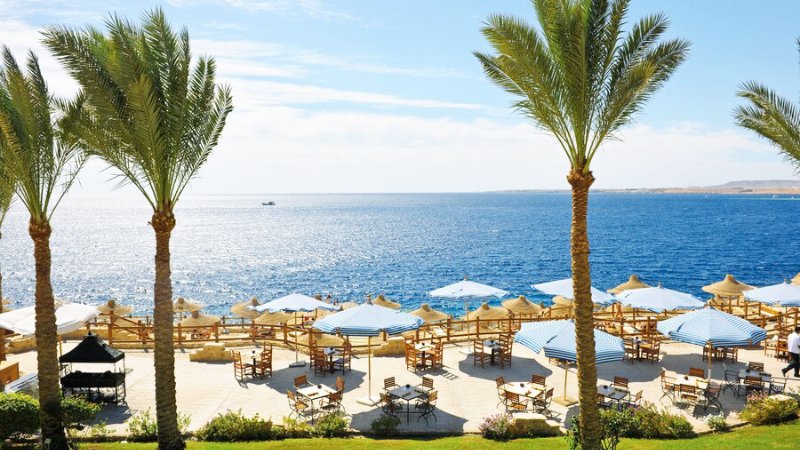 Enjoy the private beach directly by the sea at the red sea hotels in sharm el sheikh